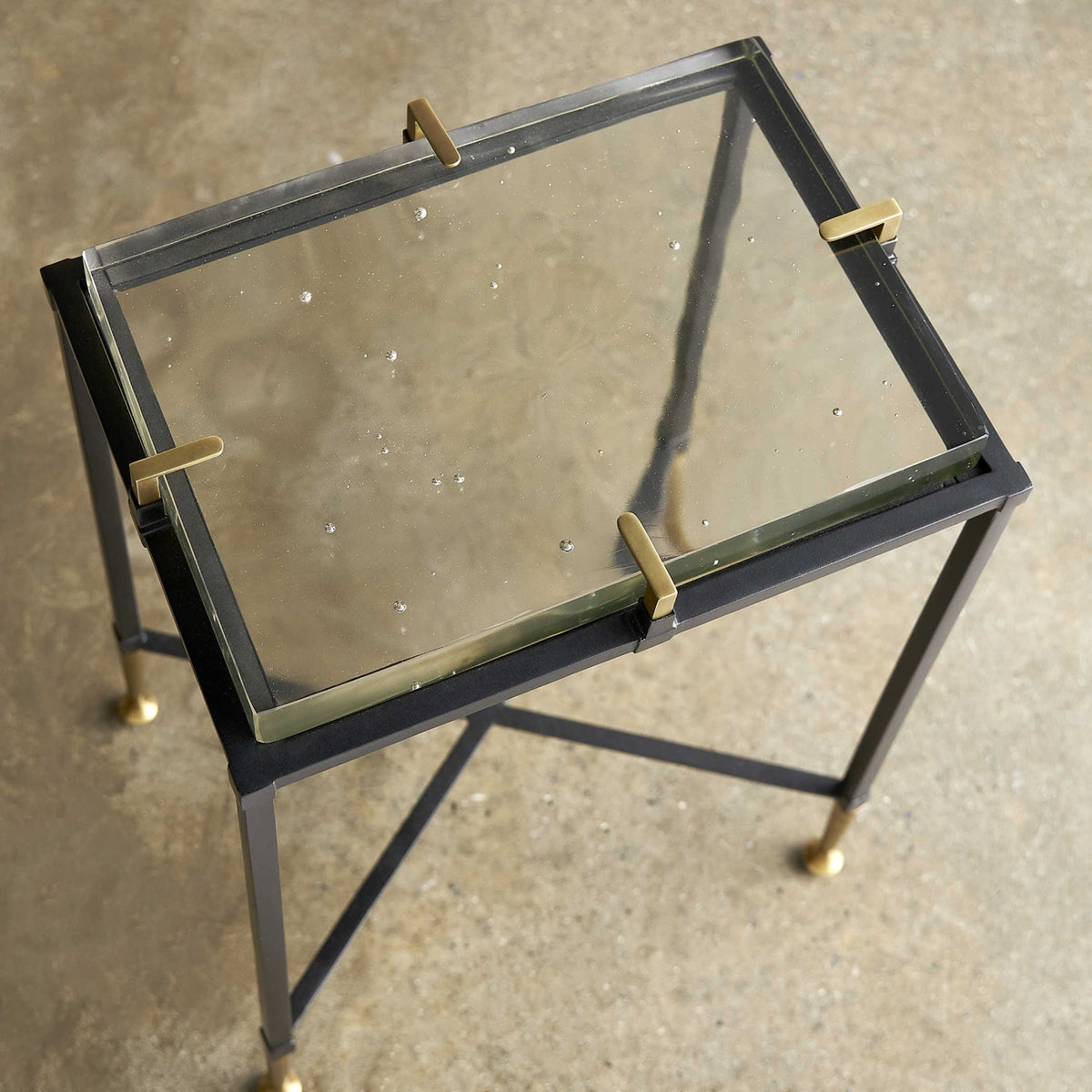 Ice Block Rectangular Accent Table