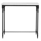 Bourges White Marble Console Table