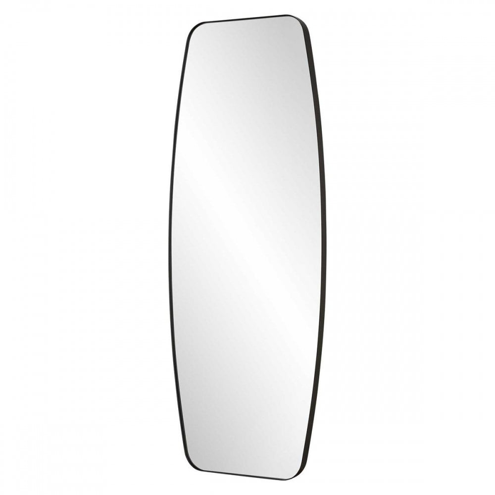 Caspian Curved Black Dressing Mirror
