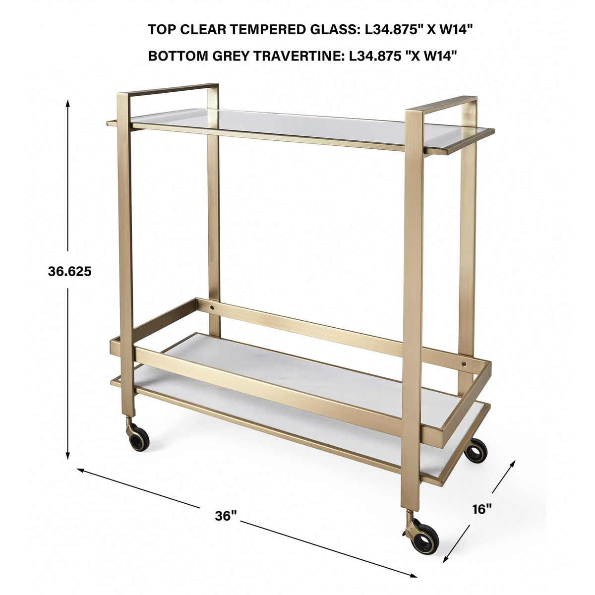 Roll Along Bar Cart