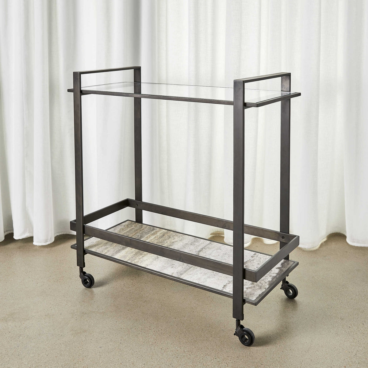 Roll Along Bar Cart