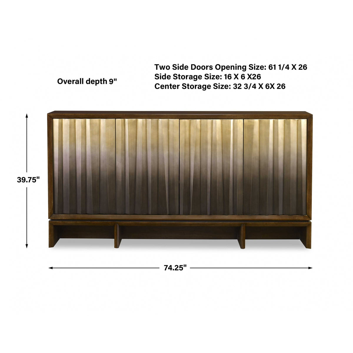 Ombre Luster Console Table