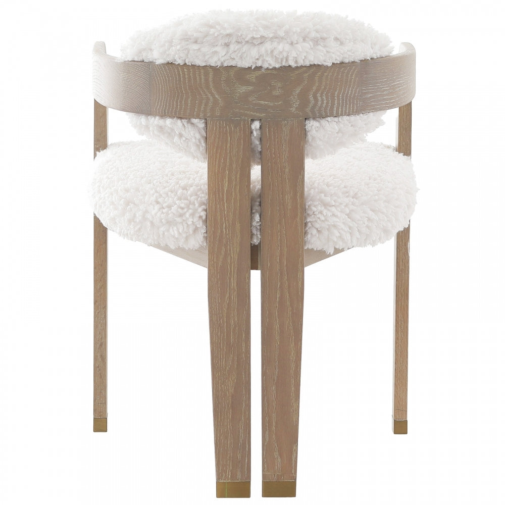 Pair Of Baaarb Dining Chairs Faux Sheepskin