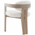 Pair Of Baaarb Dining Chairs Faux Sheepskin