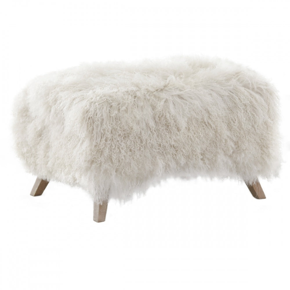 Baaarb Wood Ottoman
