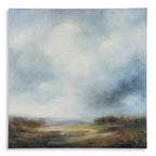 Blue Light Printed Canvas