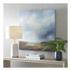 Blue Light Printed Canvas