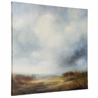 Blue Light Printed Canvas
