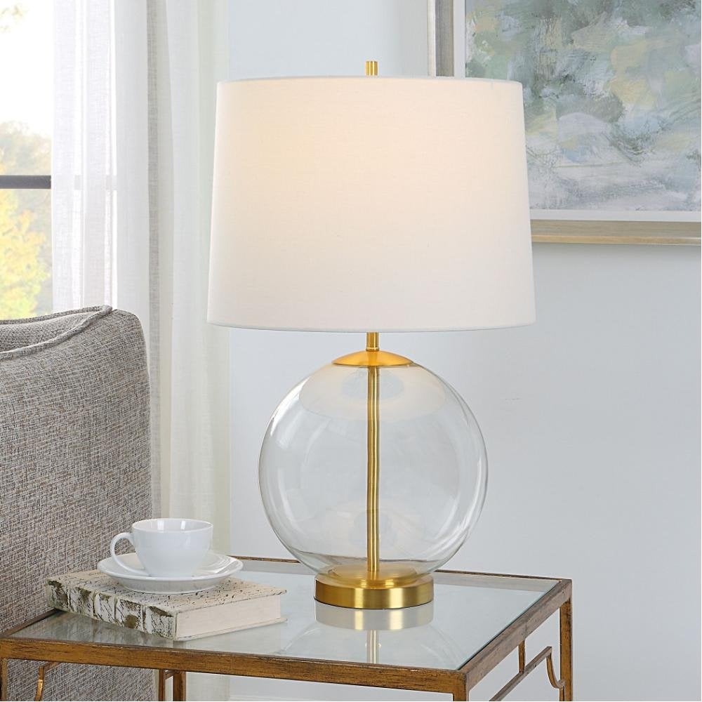 Clear Globe Table Lamp