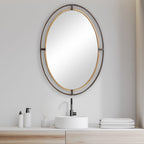 Contrast Oval Mirror