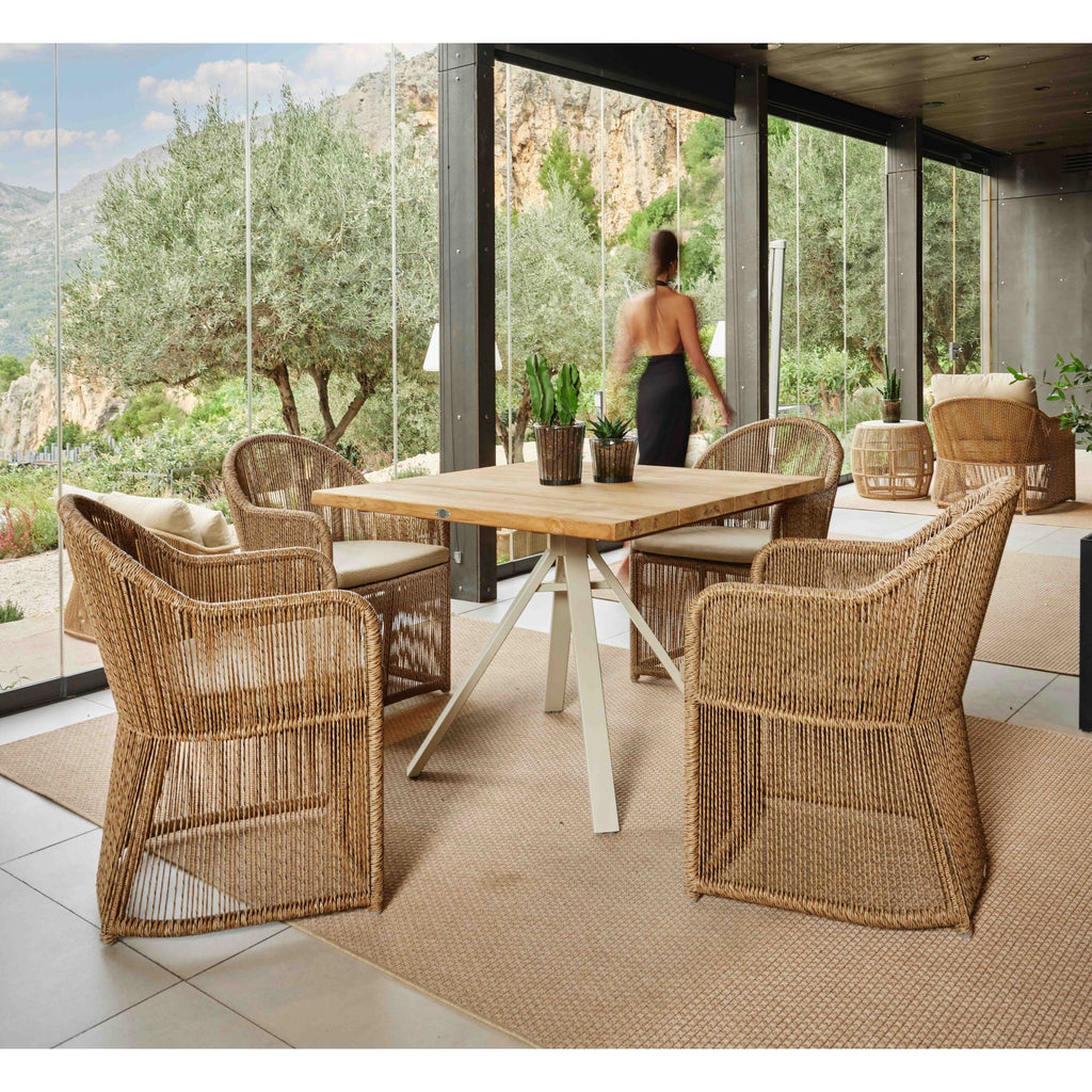 Calyxto and Alaska 4 Seat Dining Set