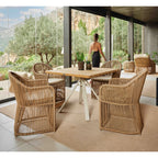 Calyxto and Alaska 4 Seat Dining Set