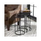Espresso Set Of Round Nesting Tables