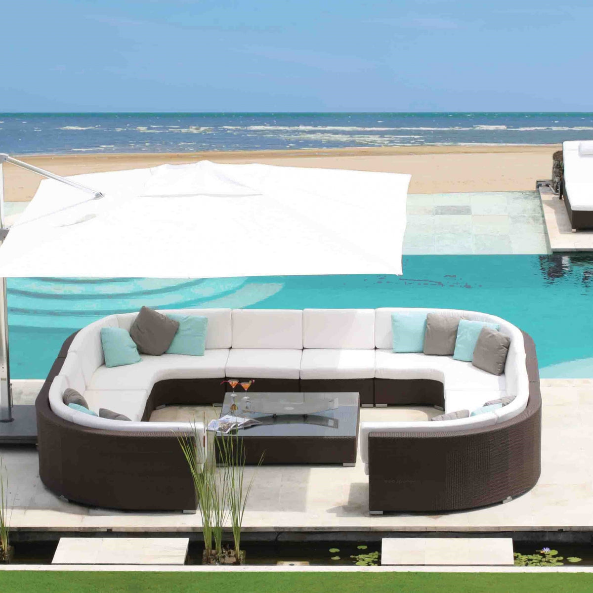 Pacific Modular 2 Curved Seating Set