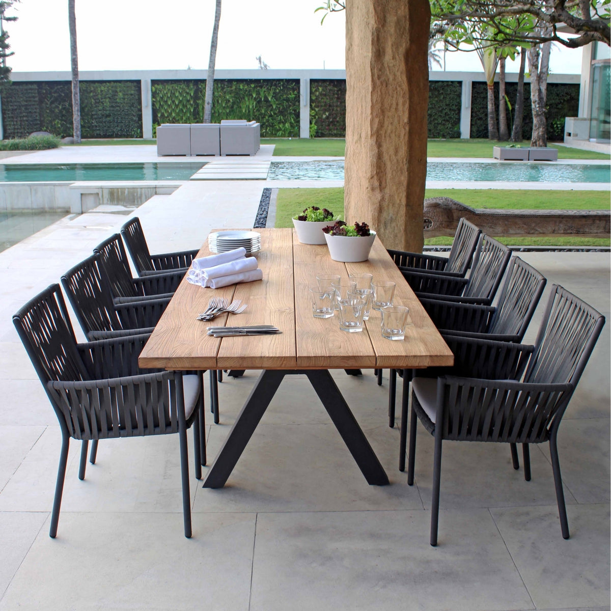 Bowline and Alaska 8 Seat Dining Set