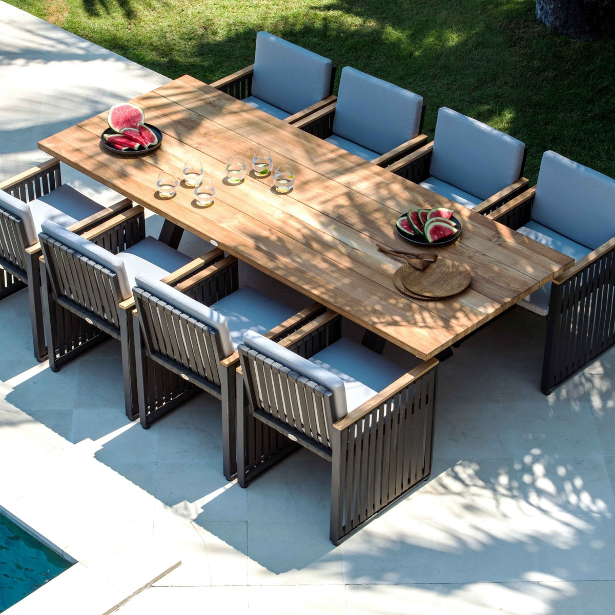 Horizon and Alaska 8 Seat Dining Set
