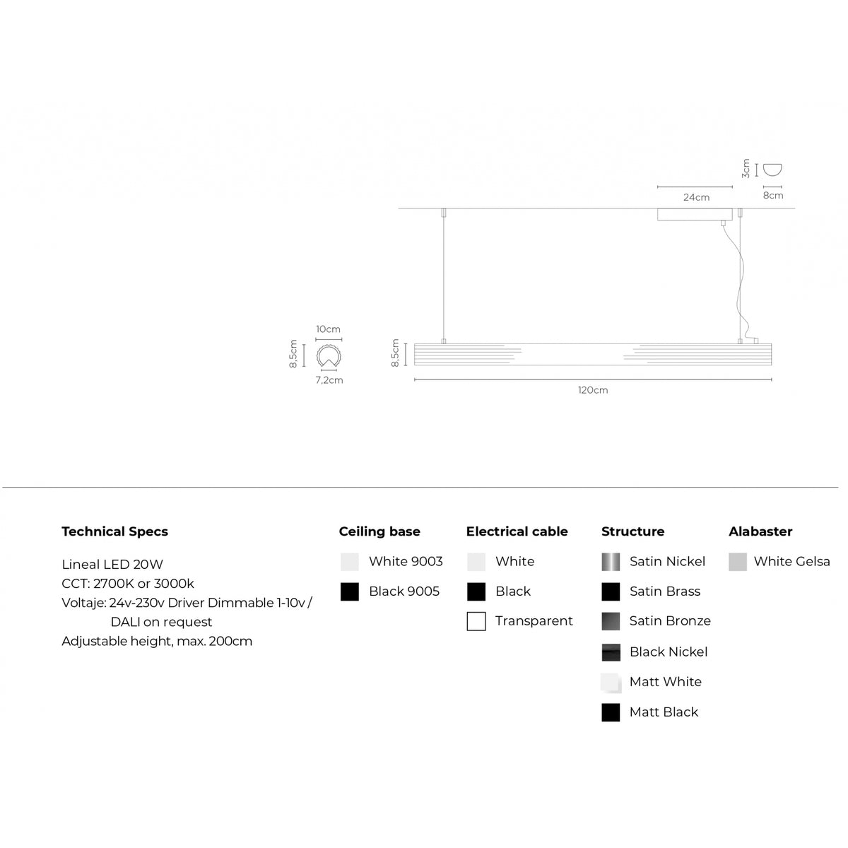 Ridgio Linear Pendant