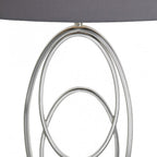 Oval Rings Nickel Table Lamp