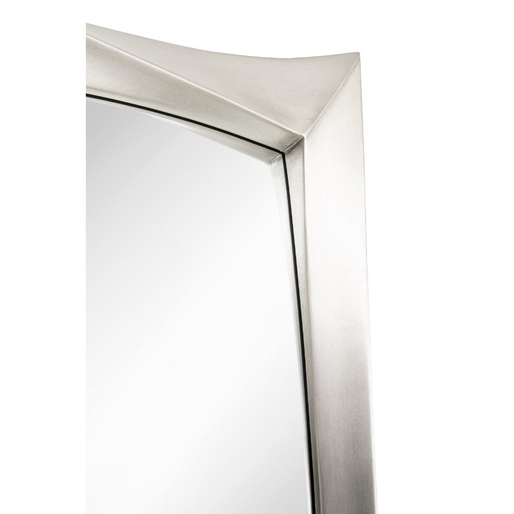 Ceret Silver Leaf Long Wall Mirror