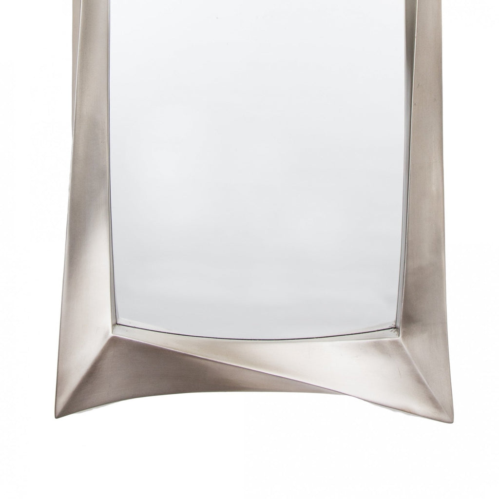 Ceret Silver Leaf Long Wall Mirror