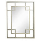 Carn Silver Leaf Rectangle Mirror