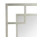 Carn Silver Leaf Rectangle Mirror