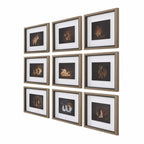 Resting Bunny Framed Prints Set Of 9
