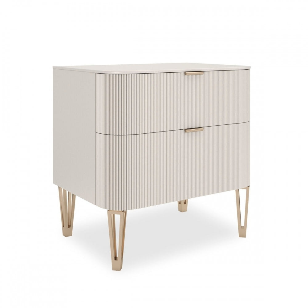 True Love 2 Drawer Small Bedside Table