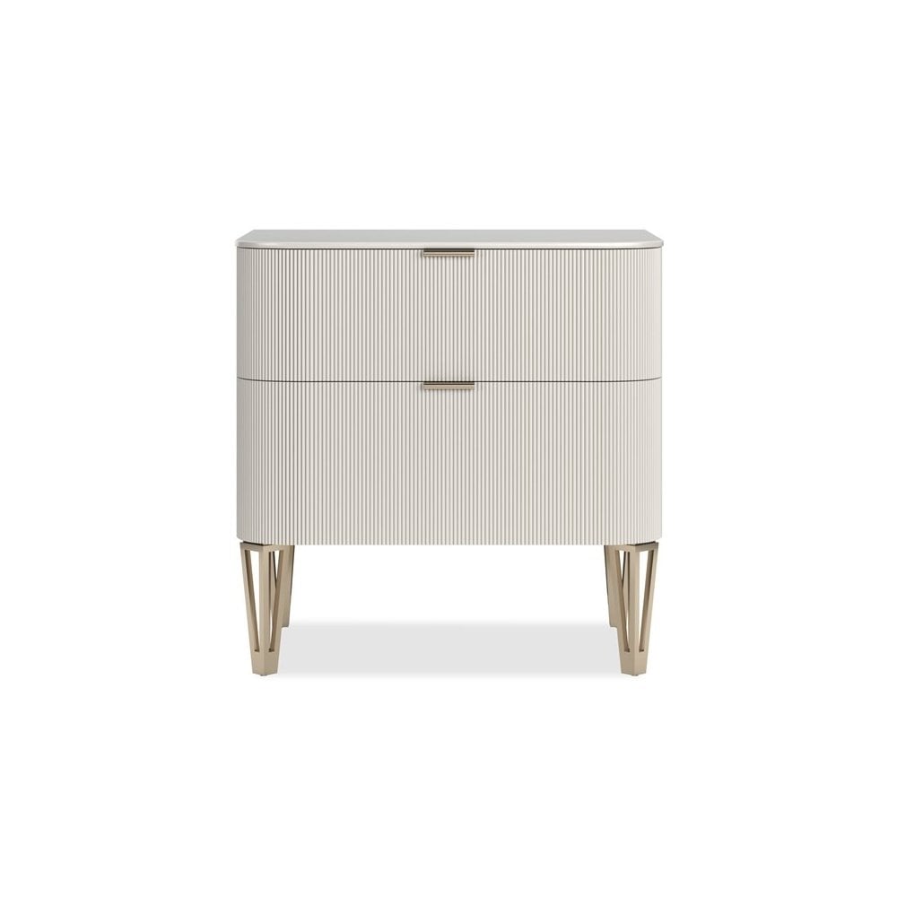 True Love 2 Drawer Small Bedside Table