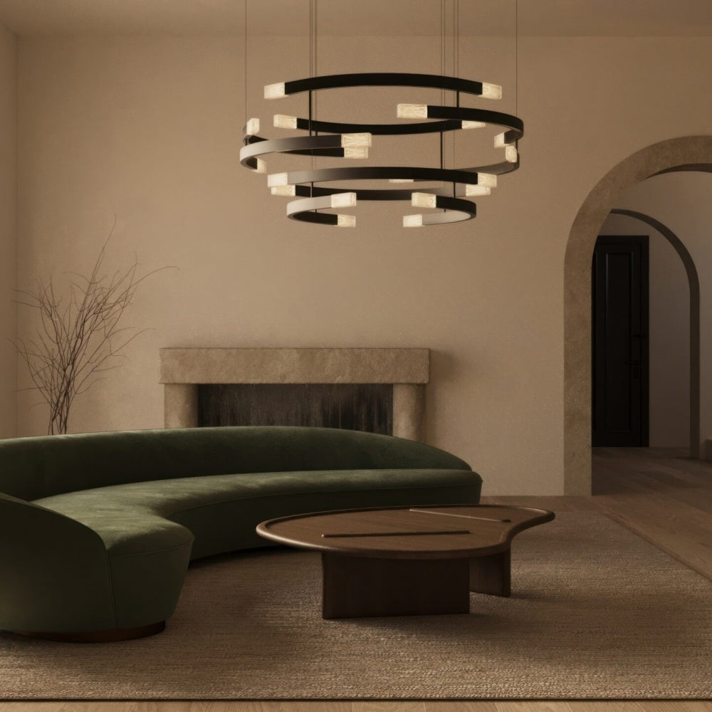 Trace Circular Halo Chandelier