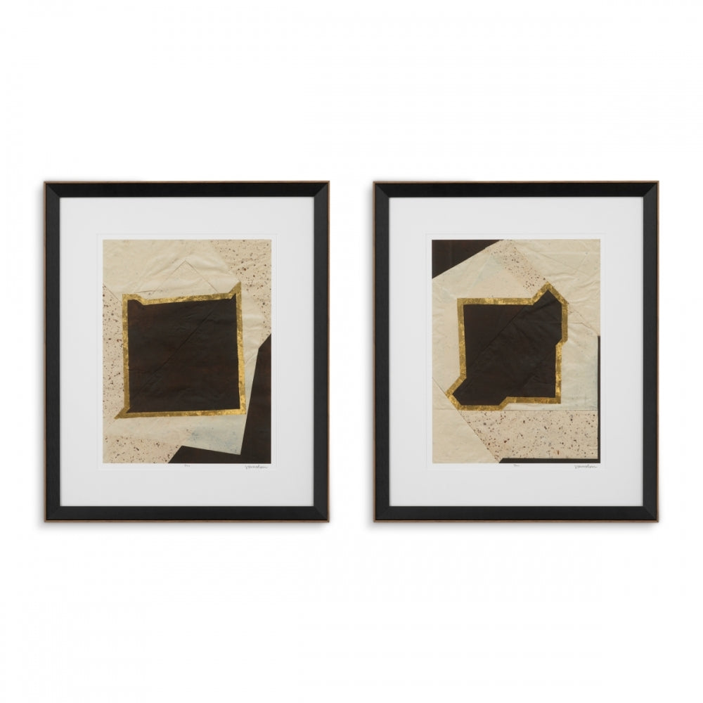 Creased Umber by Vanna Lam set of 2 Prints