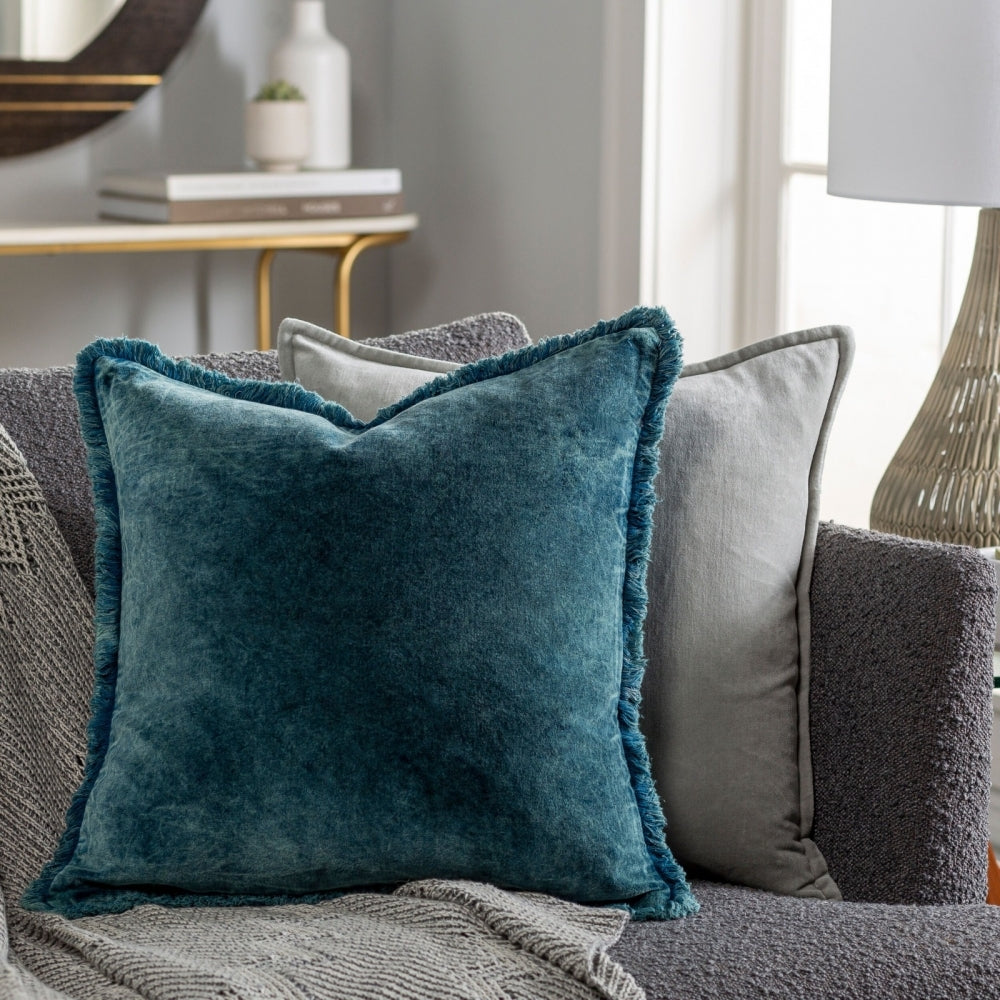 Washed Cotton Velvet Woven Cushion