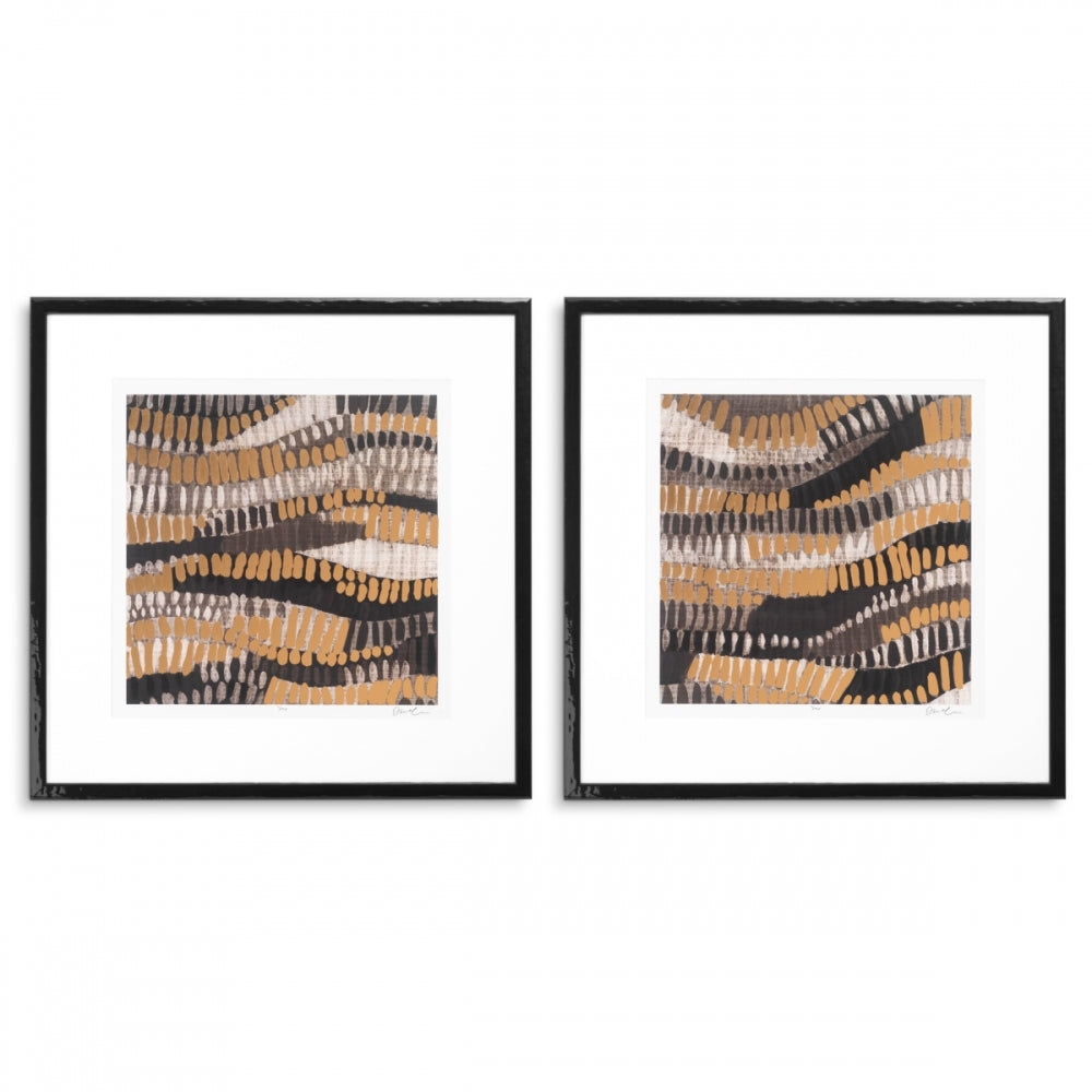 Metallic Undulation by June Erica Vess set of 2 Prints