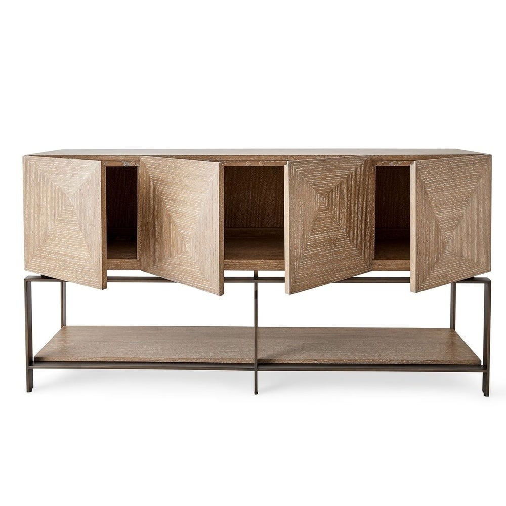 Trapezoid 4 Door Cabinet