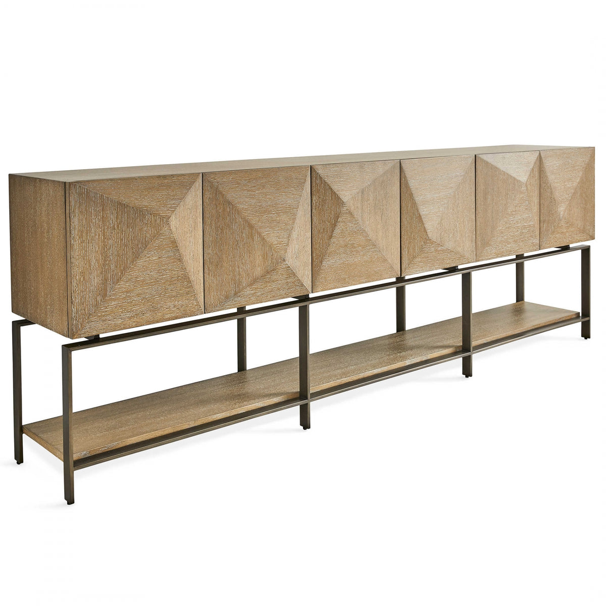 Trapezoid 4 Door Cabinet