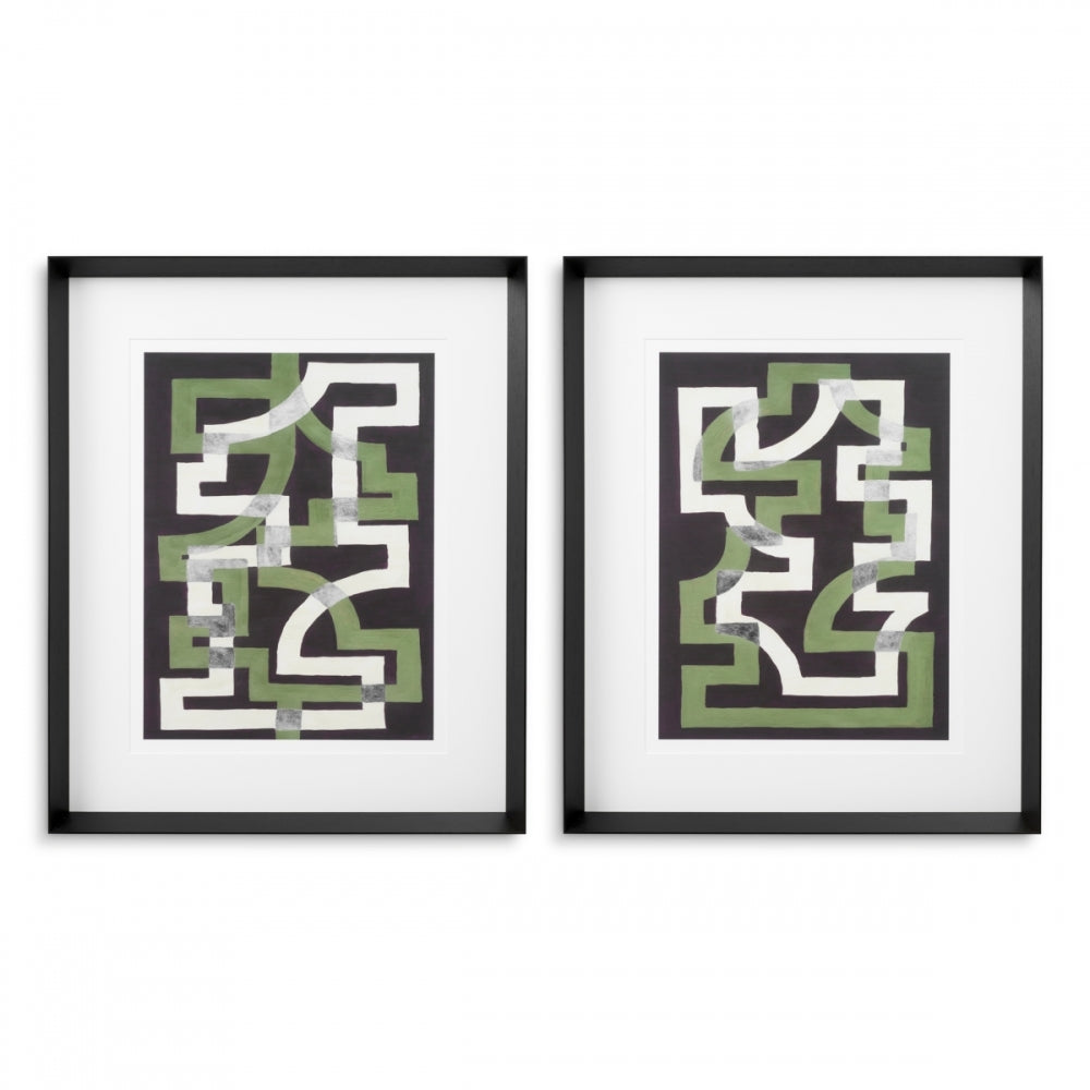 Window Trellis by Michael Willett set of 2 Prints