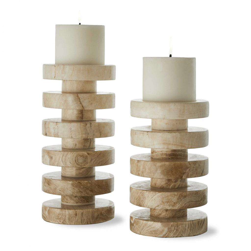 Emora Pillar Candleholders - Set of 2