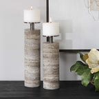Shadowstone Candleholders - Set of 2