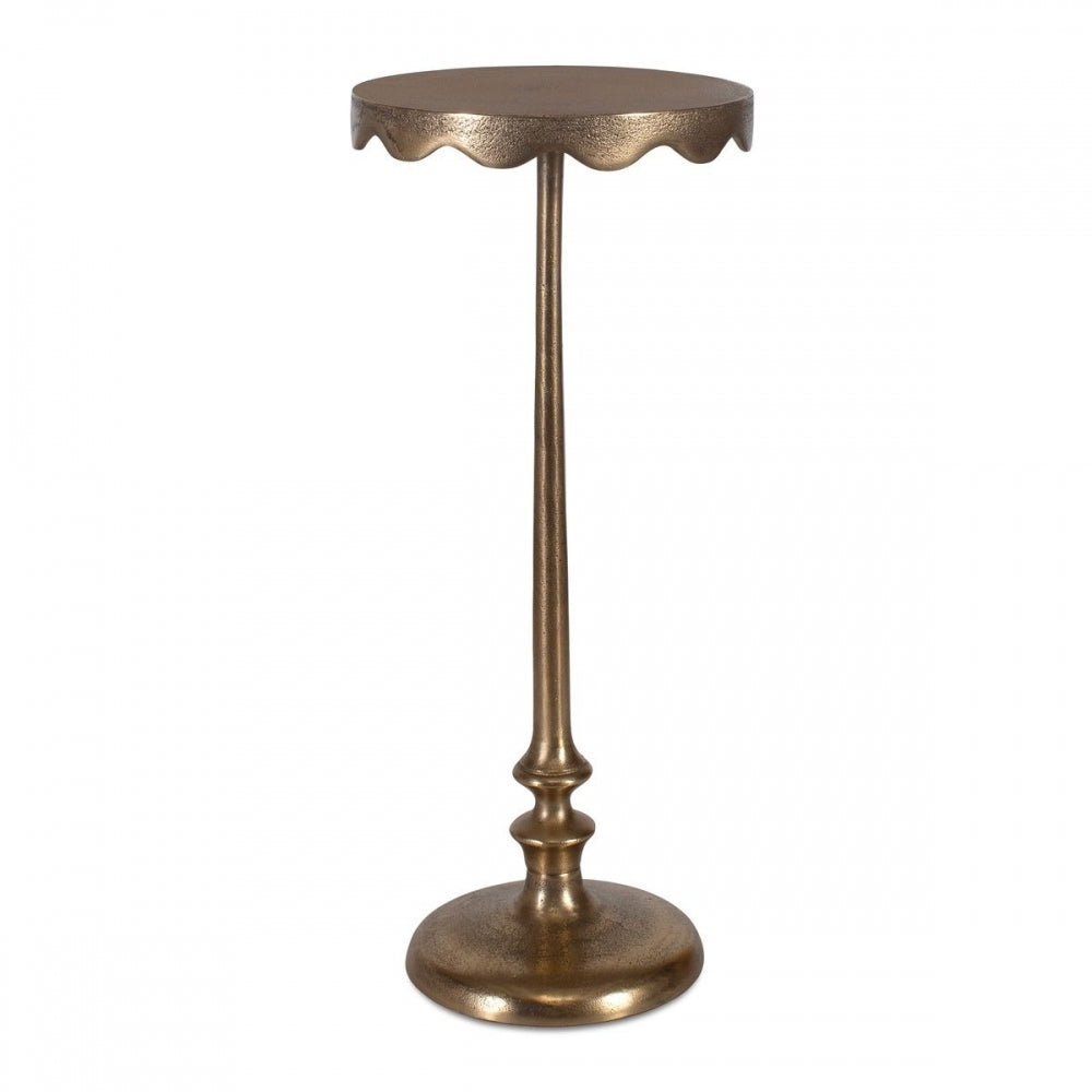 Octavia Antique Brass Side Table