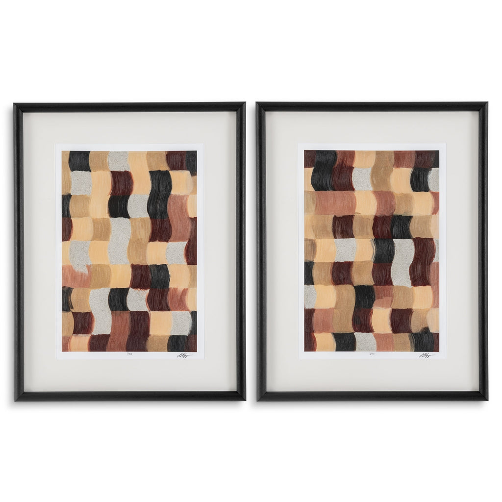 Sun Baked Mosaïc by Grace Popp Set Of 2 Prints