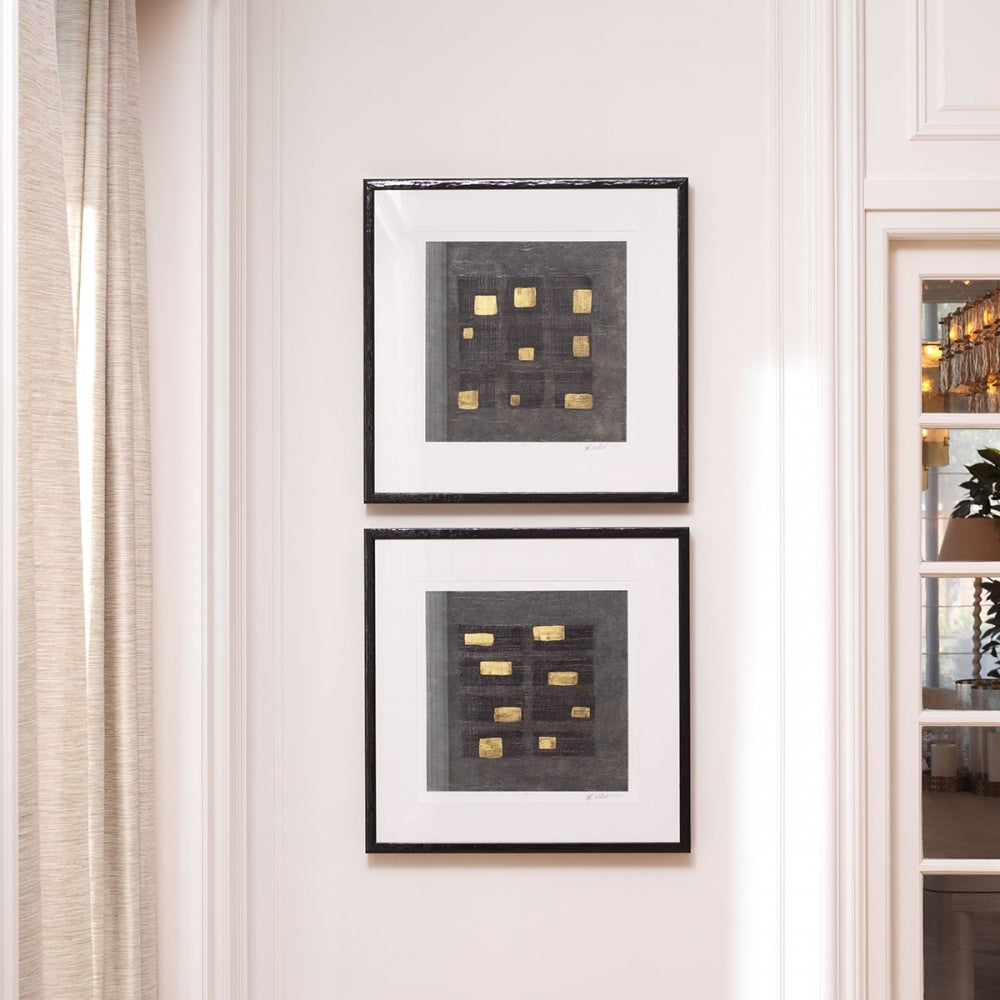Black Squares by Michael Willett Set Of 2 Prints