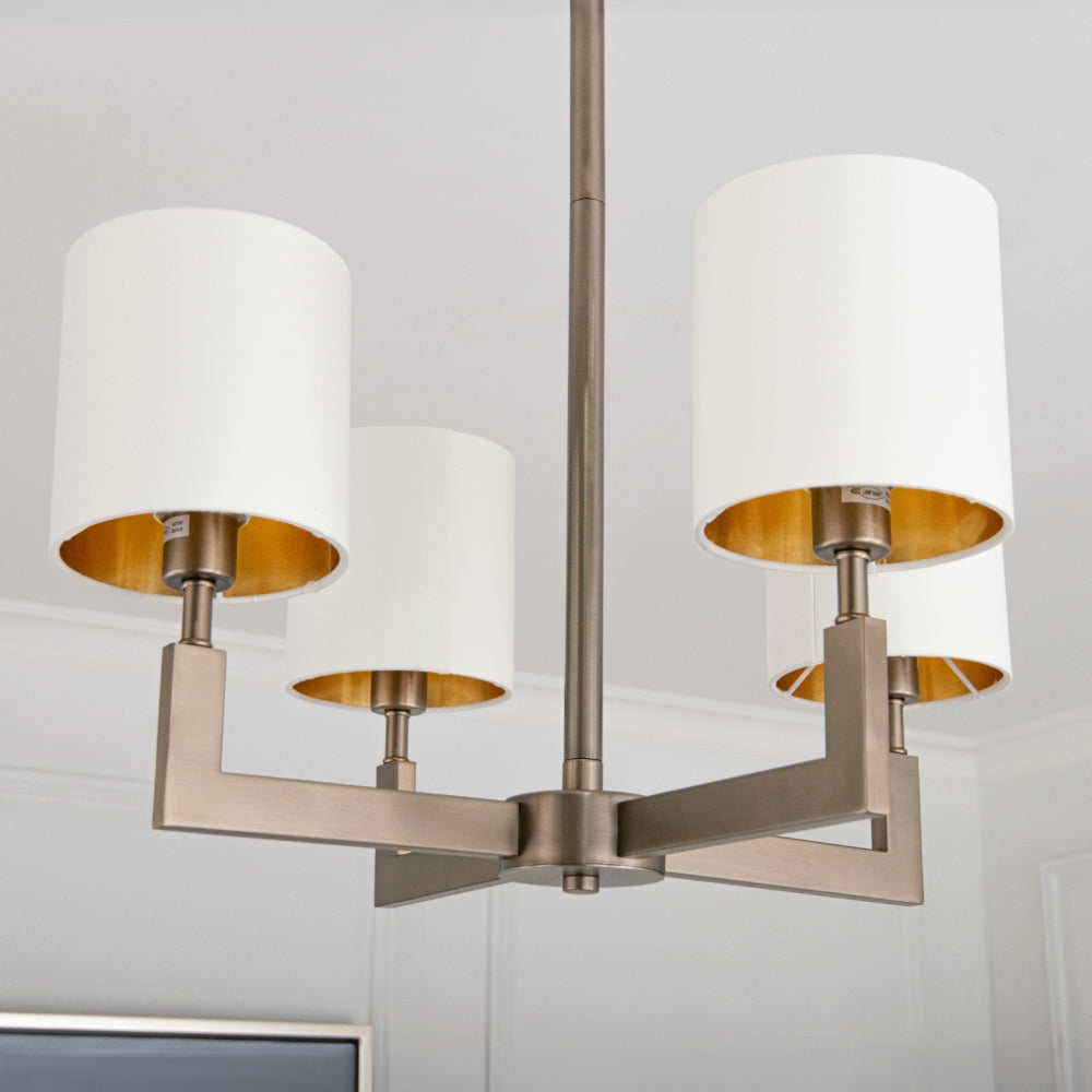 Ealga 4 Arm Bronze Chandelier