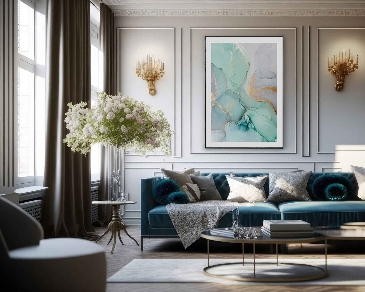 Aqua Vermeil Print