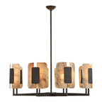 Open Book 8 Light Chandelier