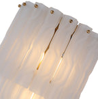 Twisted Frosted Glass Wall Light